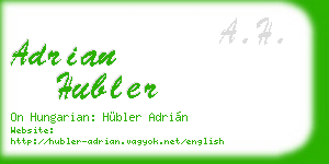adrian hubler business card